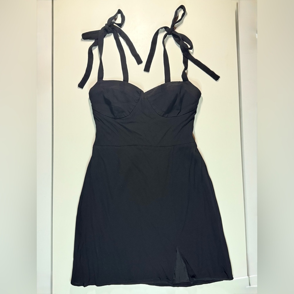 WAYF Girl Next Door Black Dress. Size S. - Picture 3 of 9